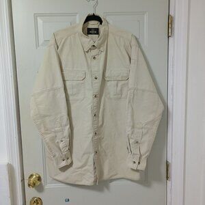 RedHead Mens XL Khaki Long Sleeve Shirt Cotton/Polyester Blend